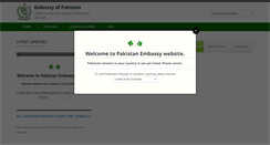 Desktop Screenshot of embassyofpakistan.com