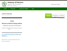 Tablet Screenshot of embassyofpakistan.com